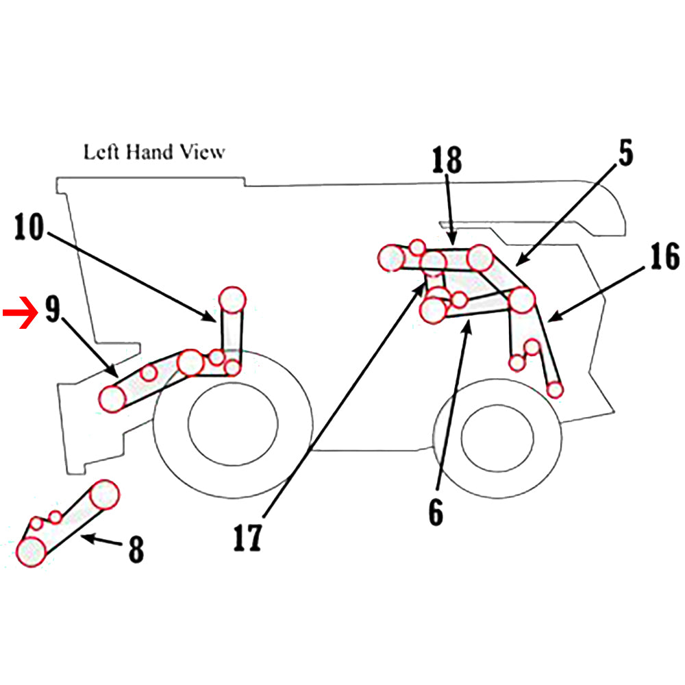 H218726 Feeder House Variable Speed Heavy Duty Belt Fits John Deere