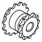 Cleaning Fan Sprocket, Double 71193821 for Gleaner L2 L3 M2 M3 MH2 MH3 Combines