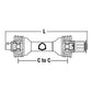 Hay Tedder PTO Driveline Claas Fits New Holland 158 162 163 169 254 255