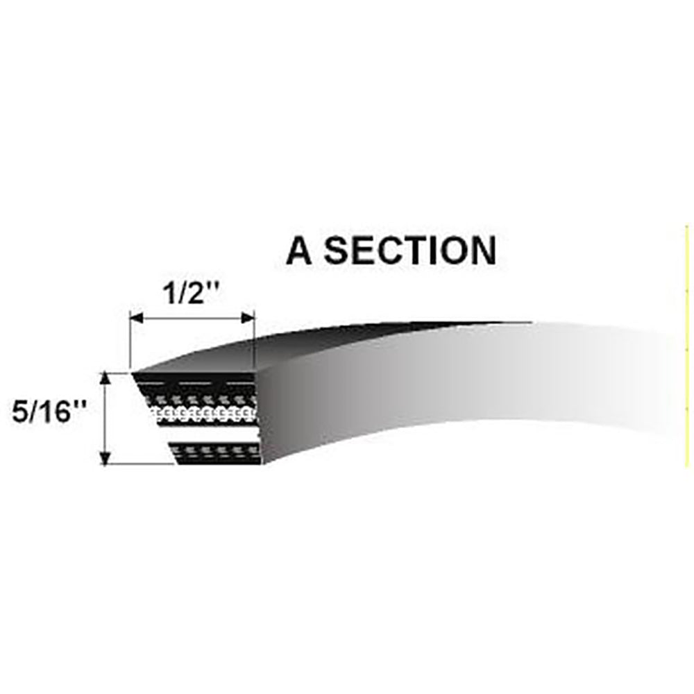 LVU11662 Classical V-Belt Fits John Deere Compact Tractor 3120 3320 3520 3720