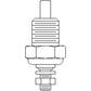 REPRODUCTION ELECTRIC WATER TEMPERATURE SENDING UNIT Fits Ford OLIVER TRACTORS