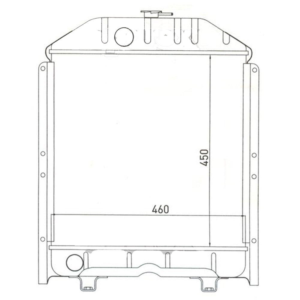 Radiator Fits New Holland Replaces 5096051