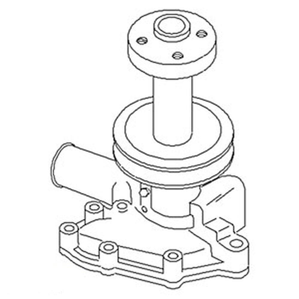 Water Pump with Pulley Fits Ford Replaces 83926846