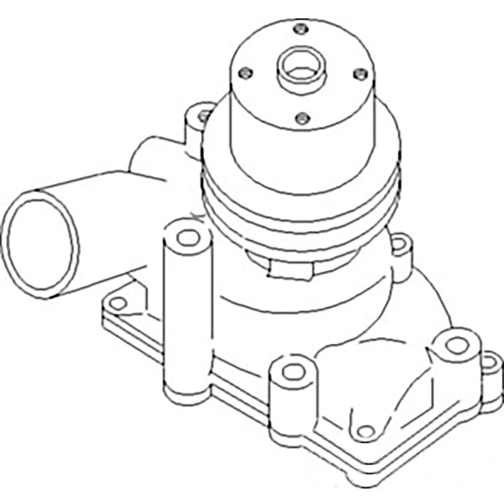 CSU80-0048 - Water Pump with Pulley