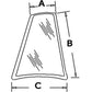 RH Rear Quarter Glass Fits Case/International Harvester Replaces D126204