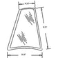 RH Rear Quarter Glass Fits Case/International Harvester Replaces D126204