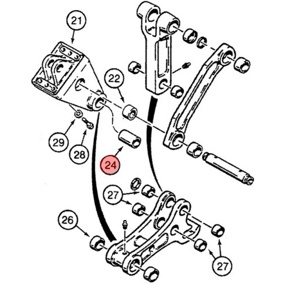 307186A1 Bushing Fits Case/International Harvester