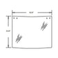 D129967 Rear Upper Window Glass Fits Case/International Harvester 570LXT 570MXT