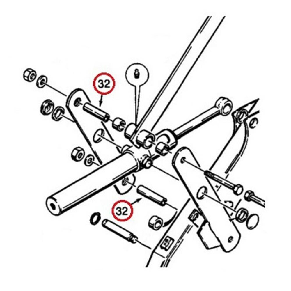CYLINDER LINK BUSHING FOR PART D132076