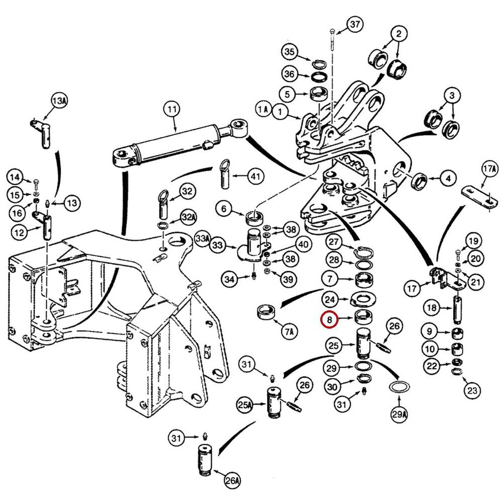 Tower Pivot Bushing Fits Case