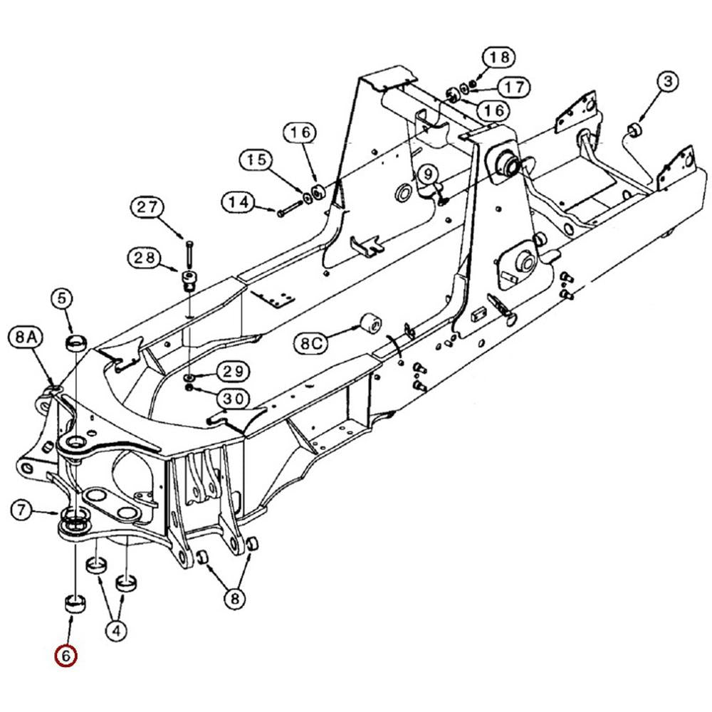 LOWER SWING TOWER BUSHING FOR PART D151070