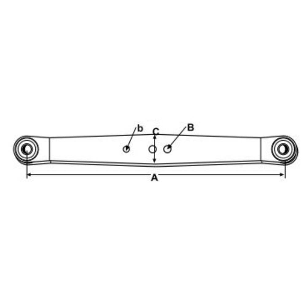 S.65974 Lower Link Lift Arm - Complete (Fits CAT. 2/2) Fits Ford/Fits New Hollan