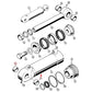 D34340 Bushing At dipper cylinder Fits Case 580B, 580C, 580D, 580E