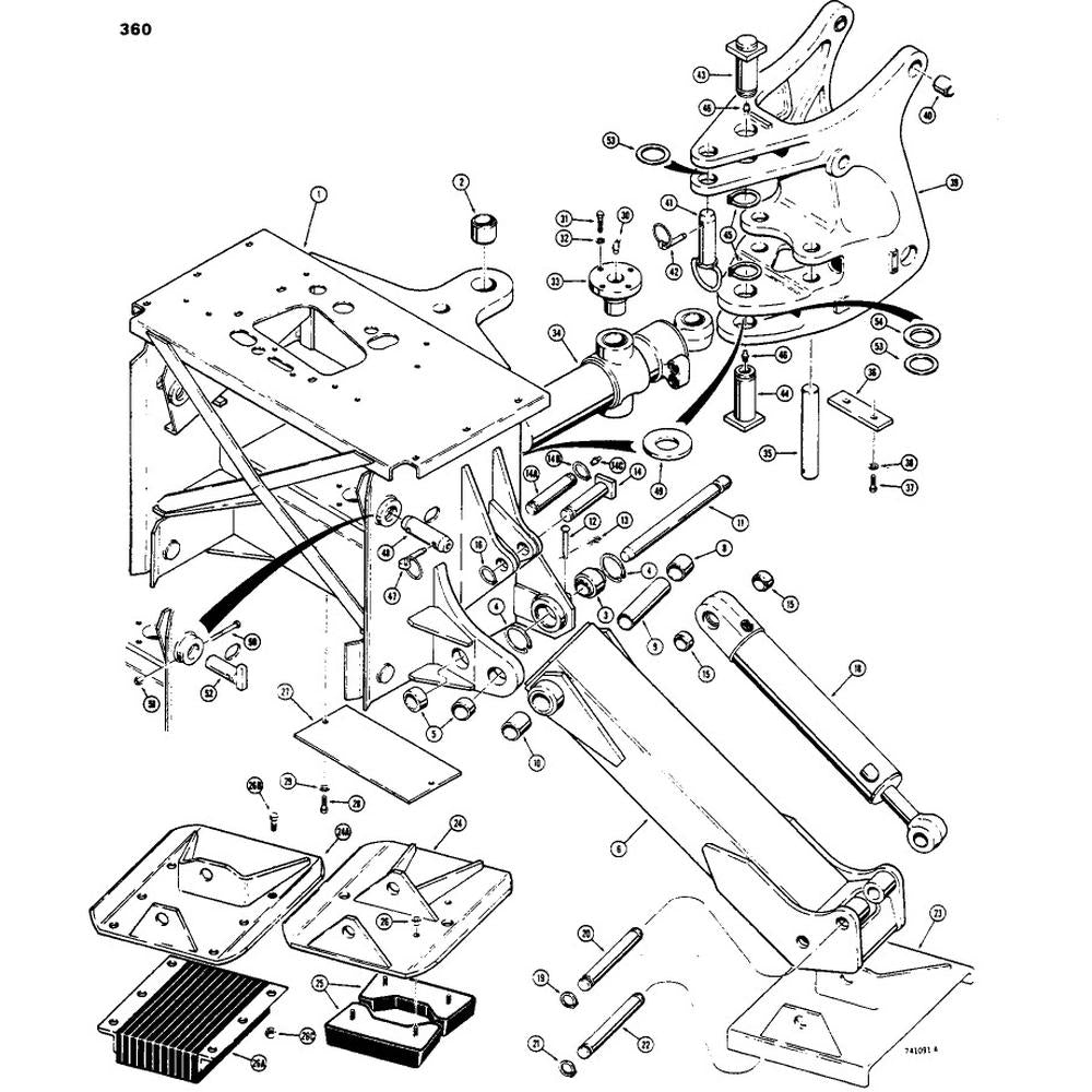 D49863 Pin 580B, 580C Fits Case 580B, 580C, 580D, 580E