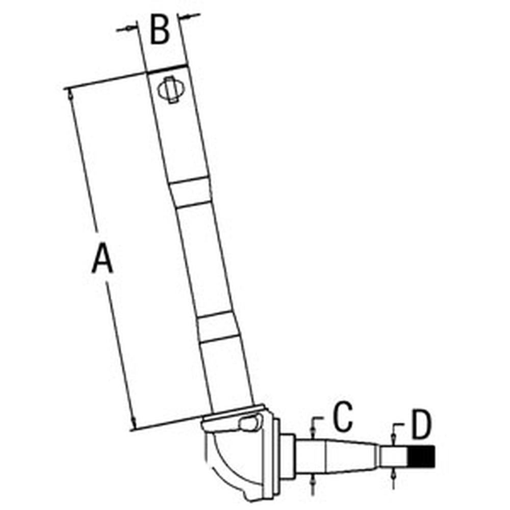 Spindle Fits Ford Replaces 83905485