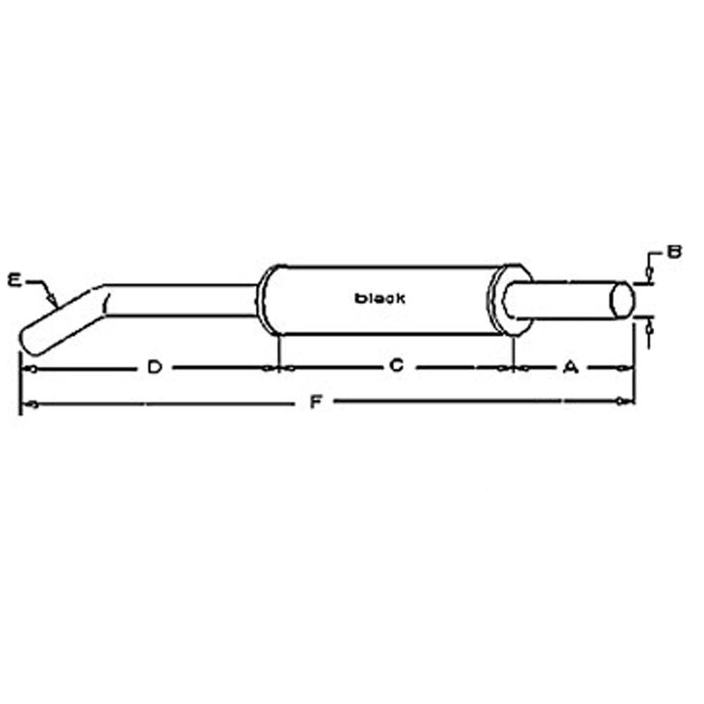 Muffler Fits Ford/New Holland Replaces D6NN5230F17M