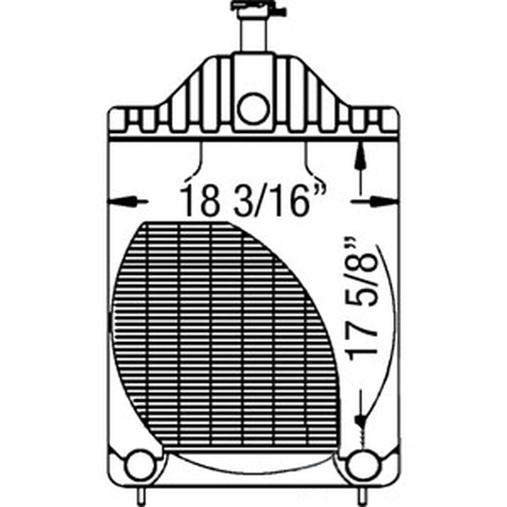 D77843 Radiator Fits Case/International Harvester