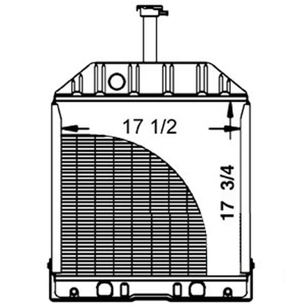 D8NN8005BB - Radiator with Oil Cooler