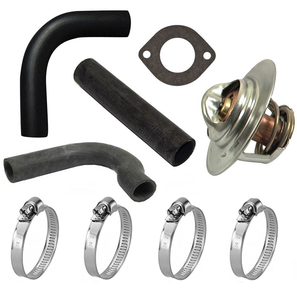 313151 Rad. Hose Kit w/ Clamps, Thermostat & Gaskets Fits Ford 2000 4000 600 601