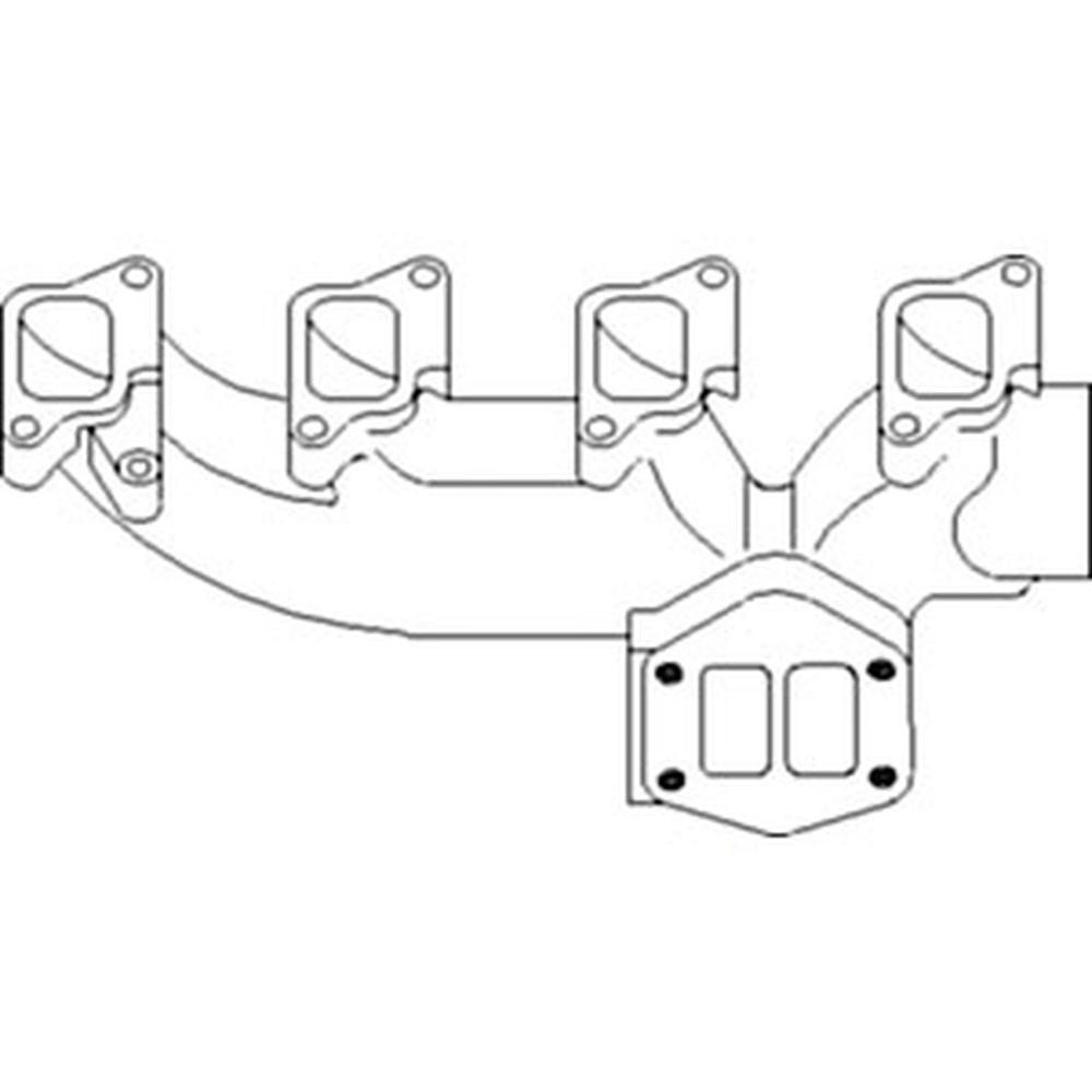 Front Exhaust Manifold Fits Ford/New Holland Replaces 83913755