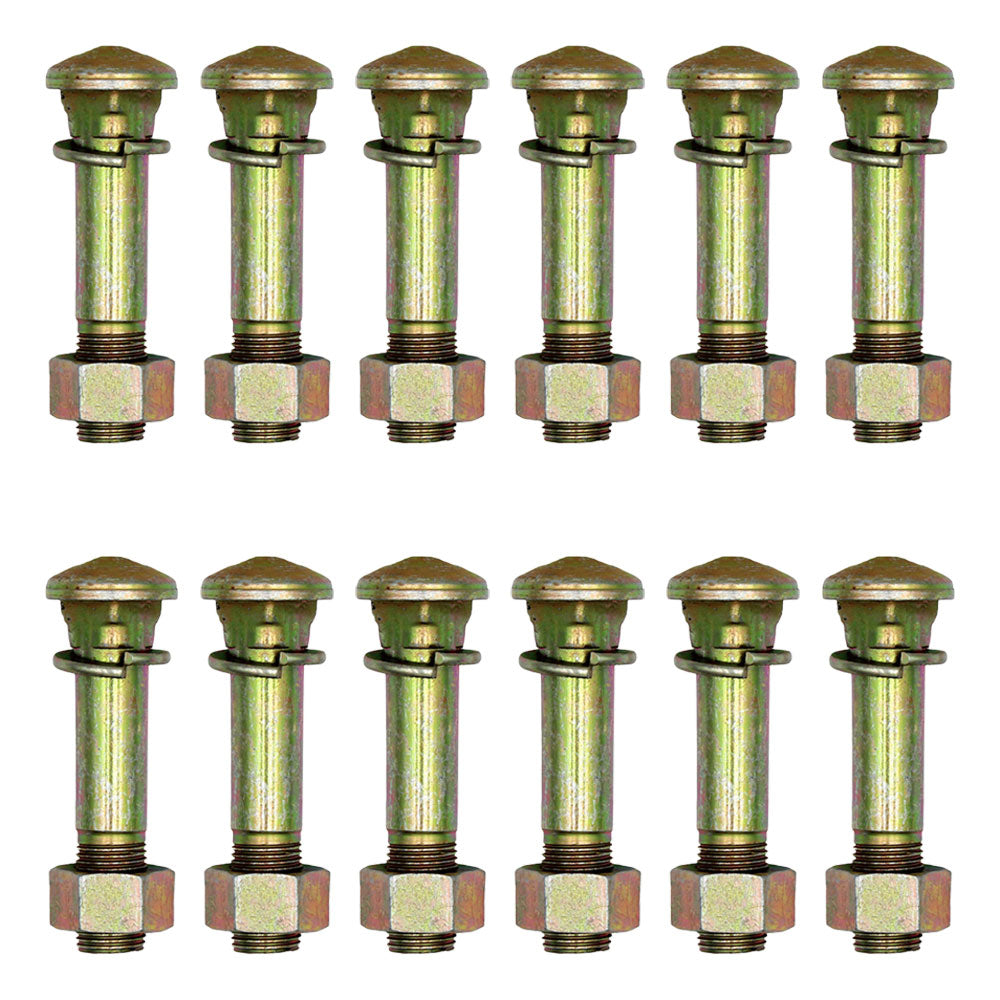 D9NN1N012CA Qty 12: Wheel Stud w/ Washer & Nut  Fits White Various