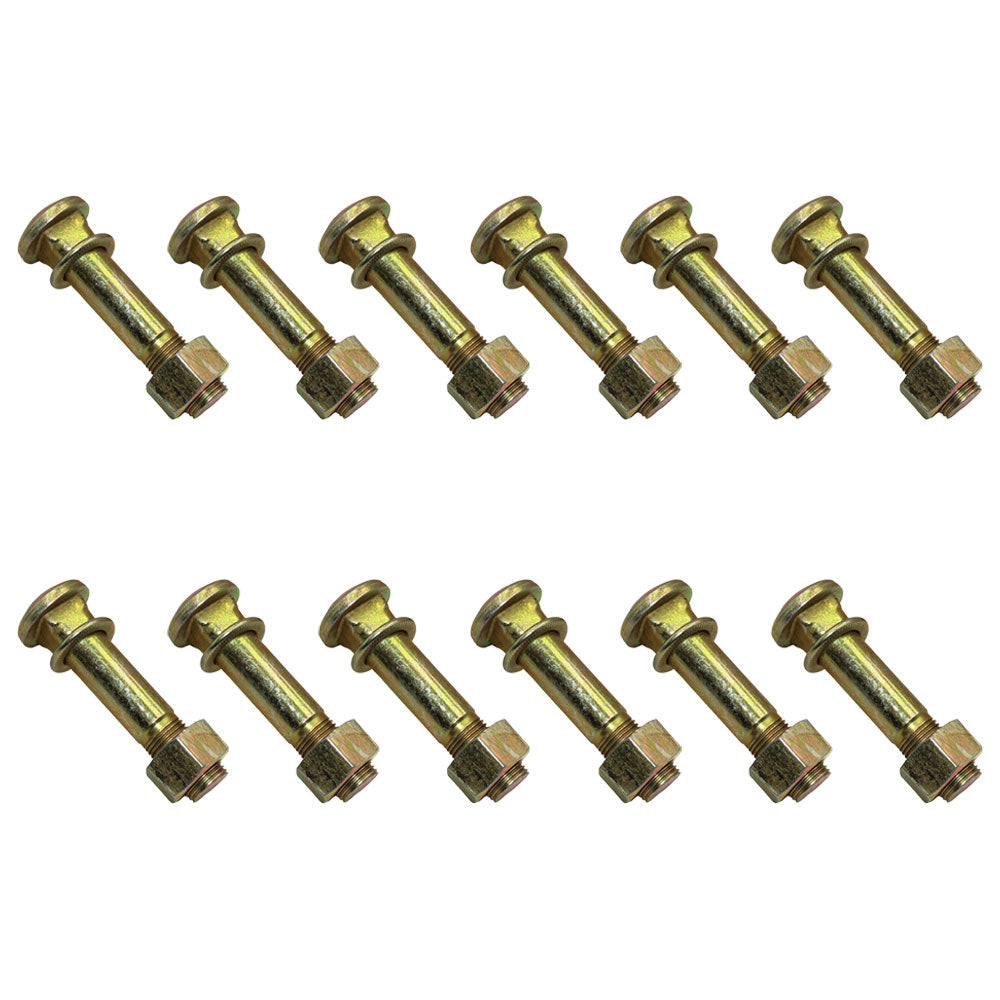 370938S36 Qty 12: Wheel Stud w/ Washer & Nut  Fits Case/International Harvester