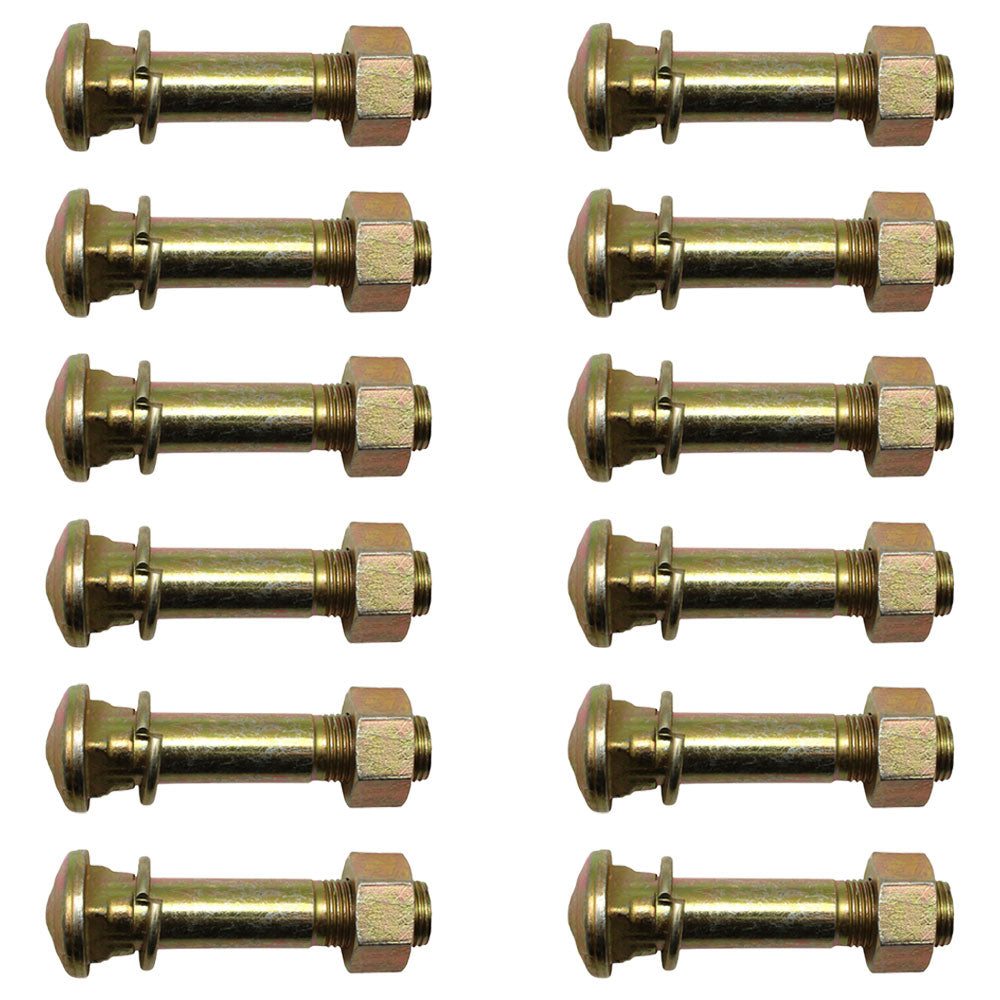 D9NN1N012CA Qty 12: Wheel Stud w/ Washer & Nut  Fits White Various