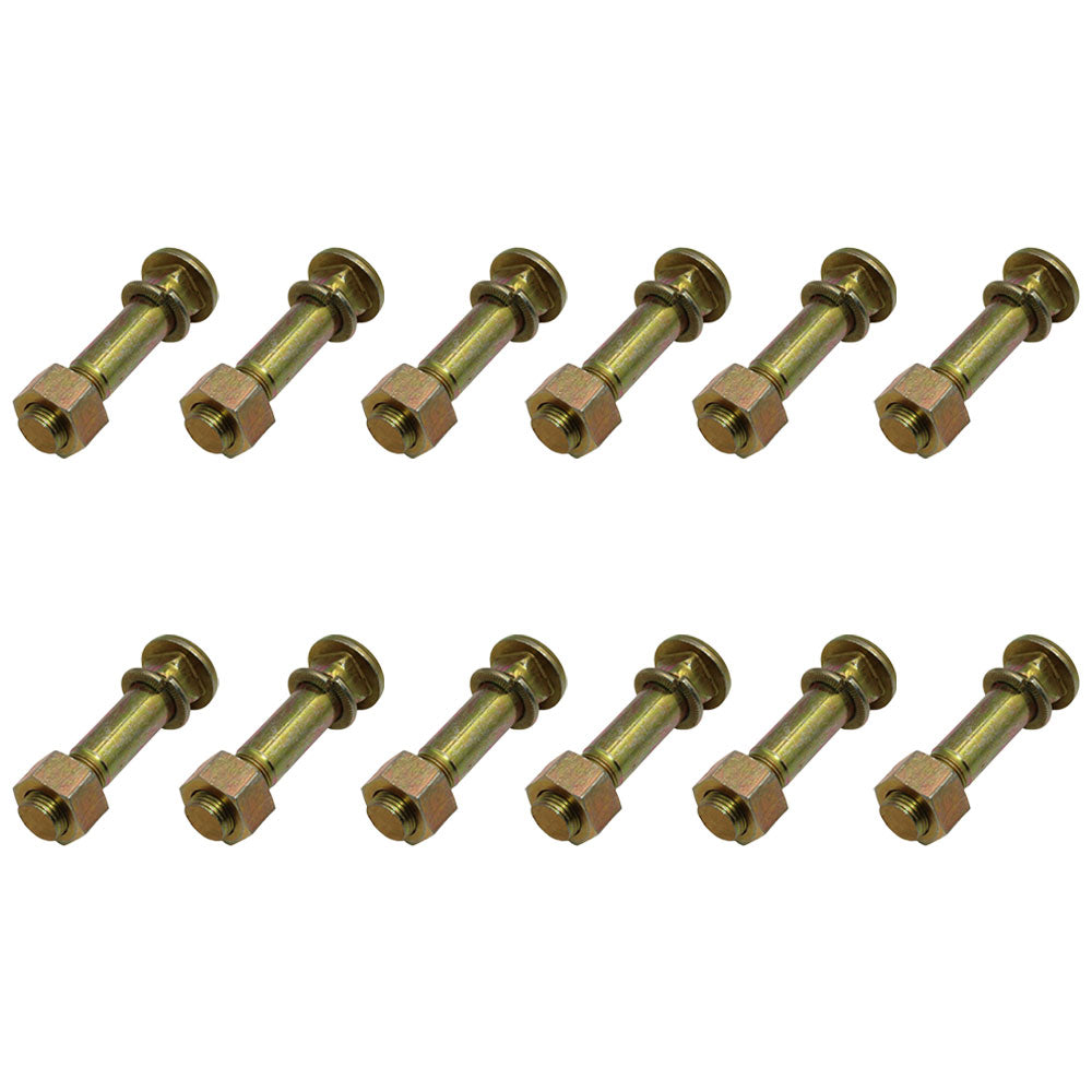 D9NN1N012CA Qty 12: Wheel Stud w/ Washer & Nut  Fits White Various