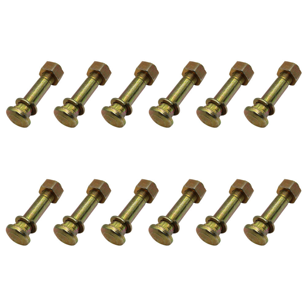 Qty 12: Wheel Stud w/ Washer & Nut  Fits Ford/New Holland Replaces 370938S36