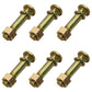 D9NN1N012CA Qty 6: Wheel Stud w/ Washer & Nut Fits White Various