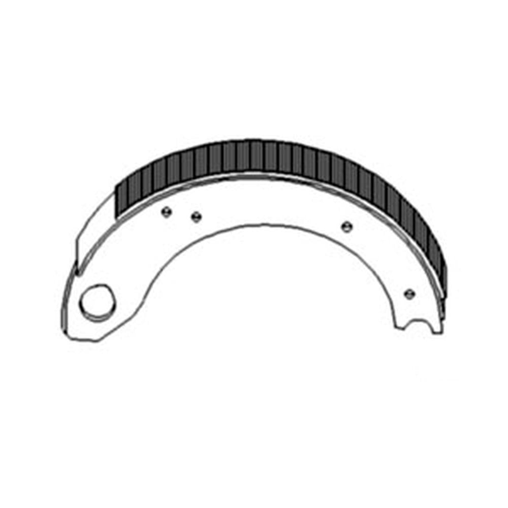 81877080 1-Piece Brake Shoe Set with Lining Fits Ford 531 2000 3 cylinder 2100