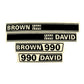 K949207 Hood Decal Set Fits David Brown