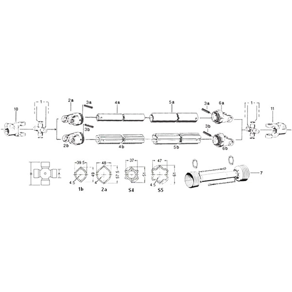 W312410-A NEW Cross & Bearing Kit fits Walterscheid 2400 front wheel drive