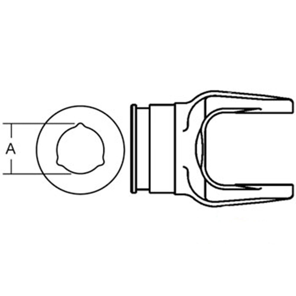 BYT421236 New Inner Tube Yoke Fits Bondoli & Pavesi Tractor Models