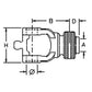 DRF30-0083 - CV Splined Tractor Yoke