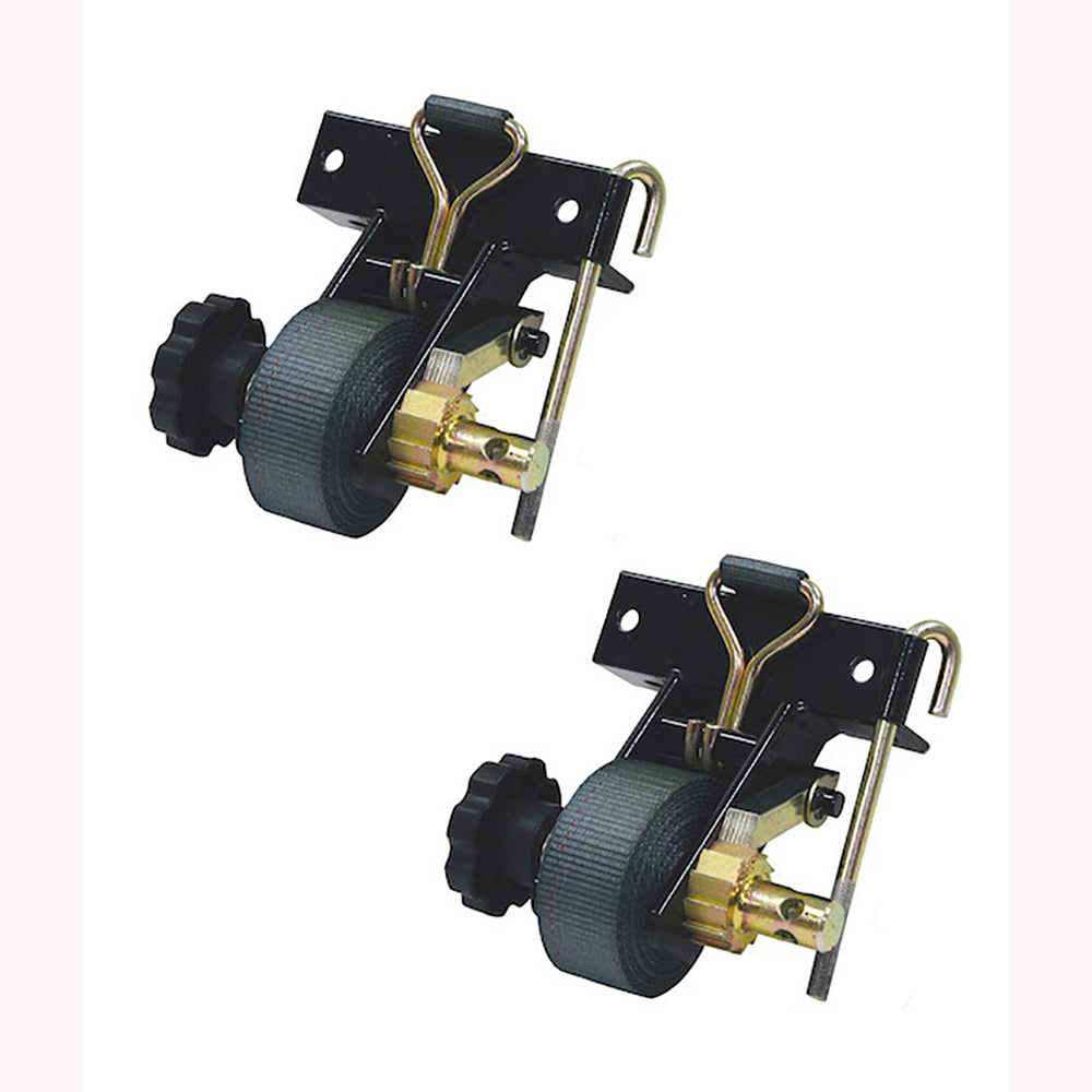 Ladder Rack Ratchet Tie-Down Straps (Pair) Square Mount