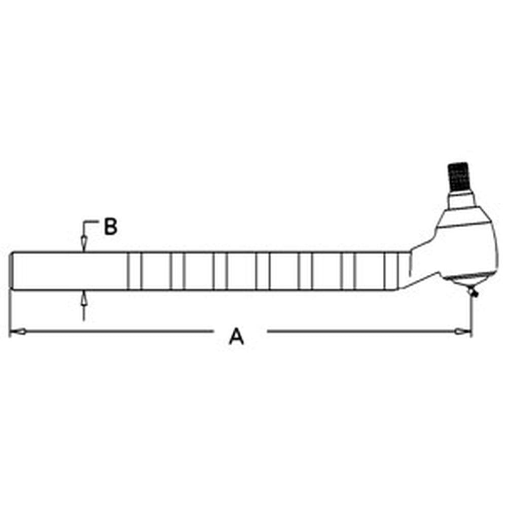 Outer Tie Rod Fits Ford/New Holland Replaces 82980034