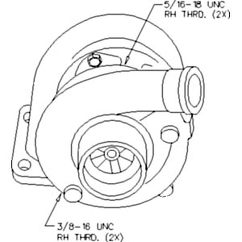 466746-0004 Turbocharger Fits Ford/New Holland 6610 6610O 6810 7610 7610O 7710