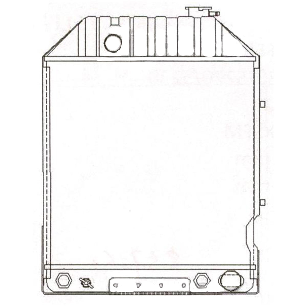 VPE3021 Radiator with Cooler (rear fittings) Fits Universal