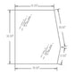 E7NN94297N17AA Left Hand Upper Door Glass Fits Ford/New Holland