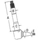 E9NN3105EB Tractor Spindle RH/LH Fits Ford 5640, 6640, 7740, 7840, TS90+