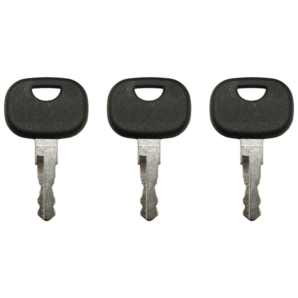 Qty 3: Keys Fits Universal Products Replaces 11306919 for Backhoe Loaders