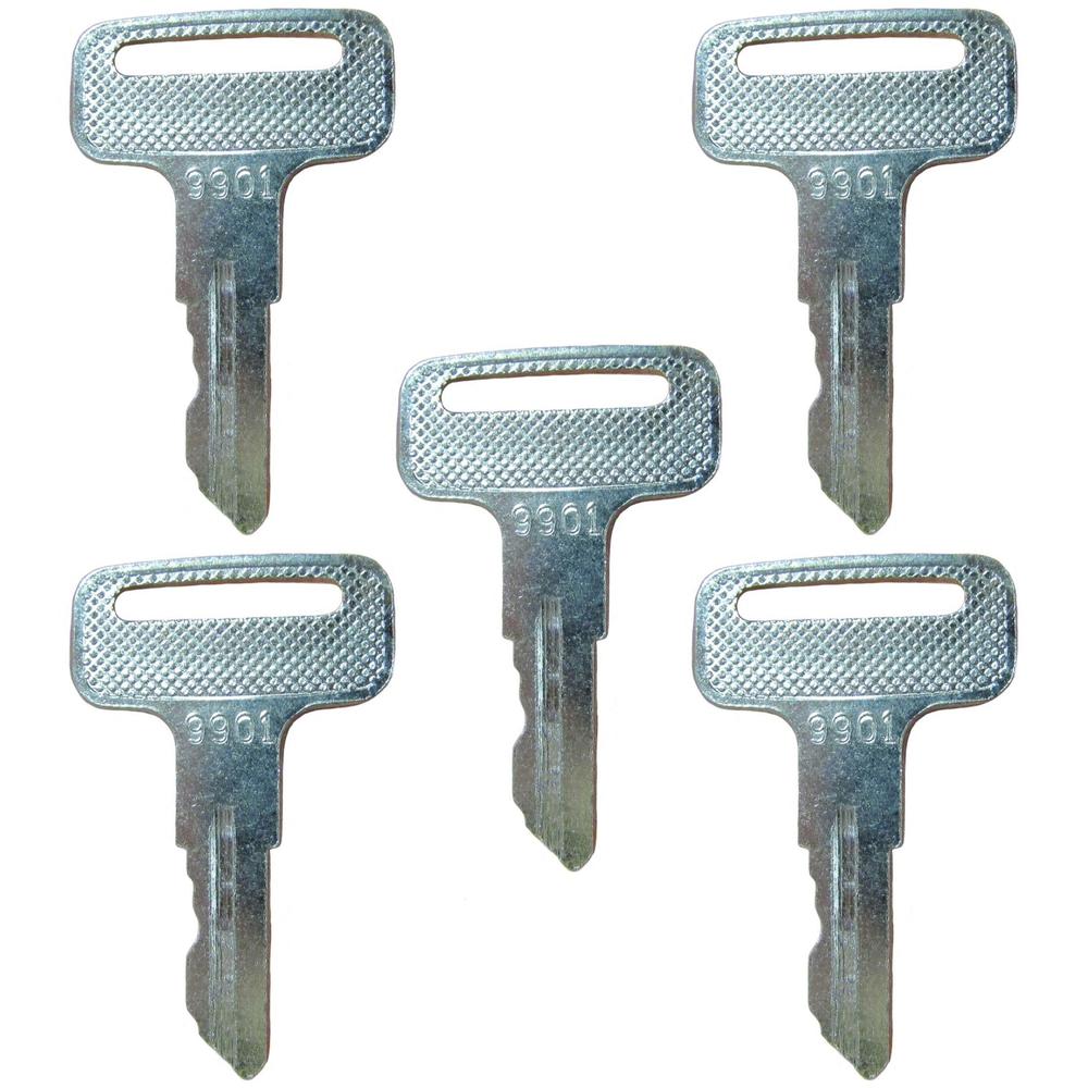 (5) Heavy Equipment Keys Ignition Start Starter Key Set fits JLG Lift Machines