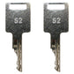 2 Ignition Keys Fits Case A77313 40XT 60XT 70XT 75XT 85XT Skid Steers Loader