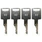 Qty 4: Key(s) Fits Universal Products Replaces 1042-9066