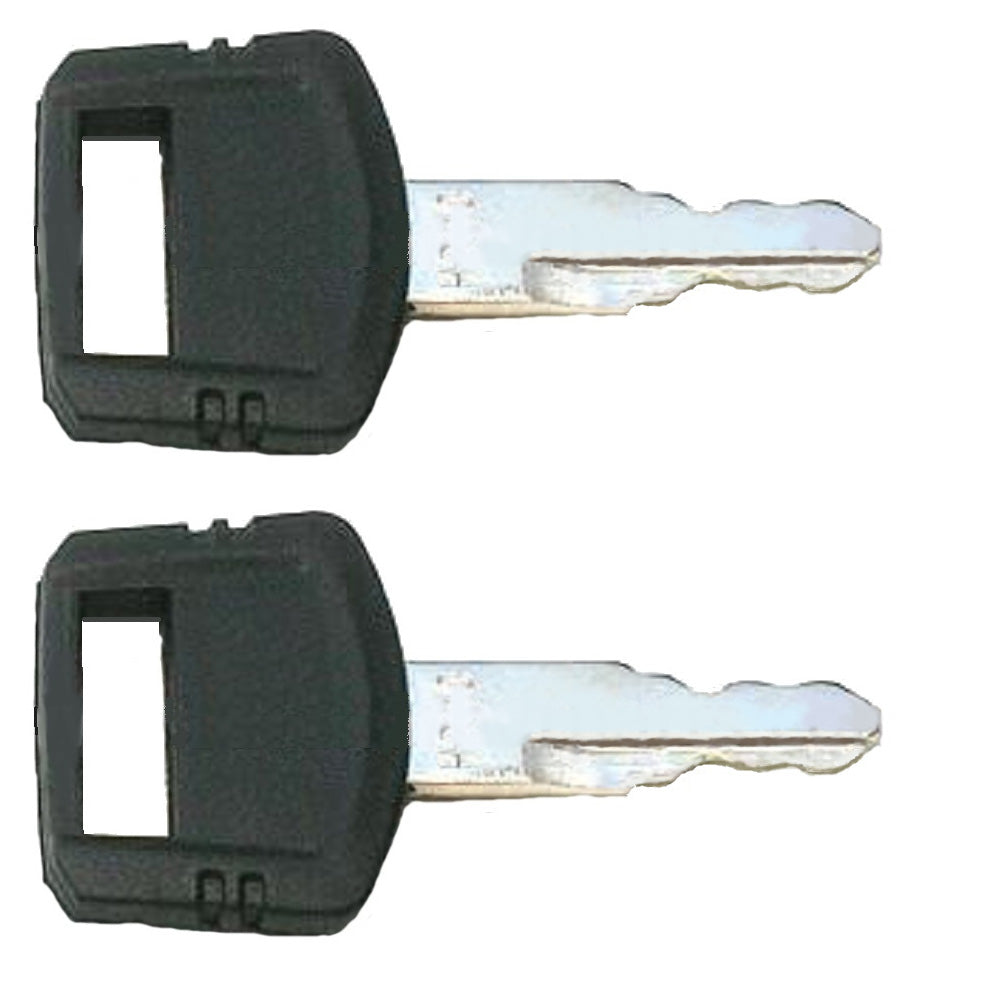 Two (2) Heavy Equipment Starter Ignition Keys Fits John Deere Excavator, Hitachi