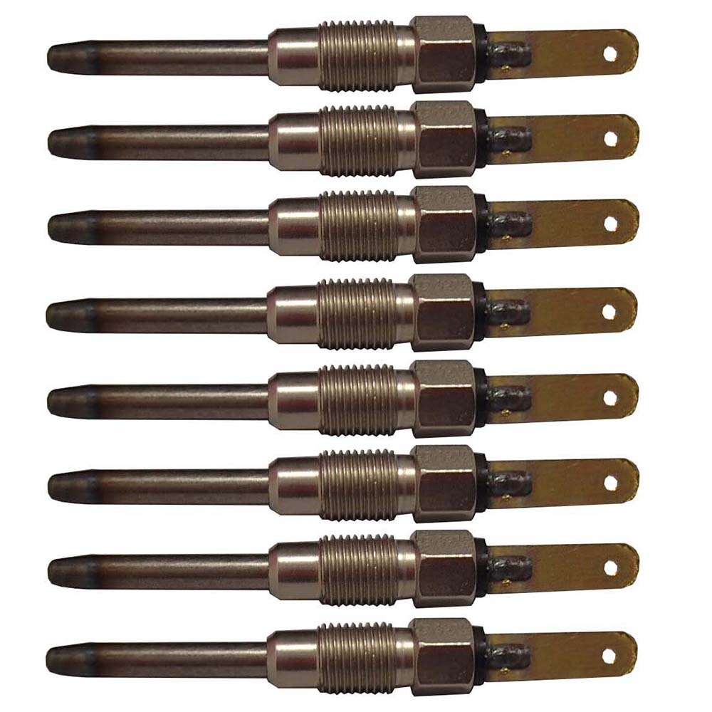 Glow Plug Set of 8 for 82-01 GM Chevy 6.2L 6.5L Diesel (2028)