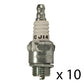 614009 Qty 10: Spark Plug Fits Toro 11000 11001 20441 20442 20443 20444 20453