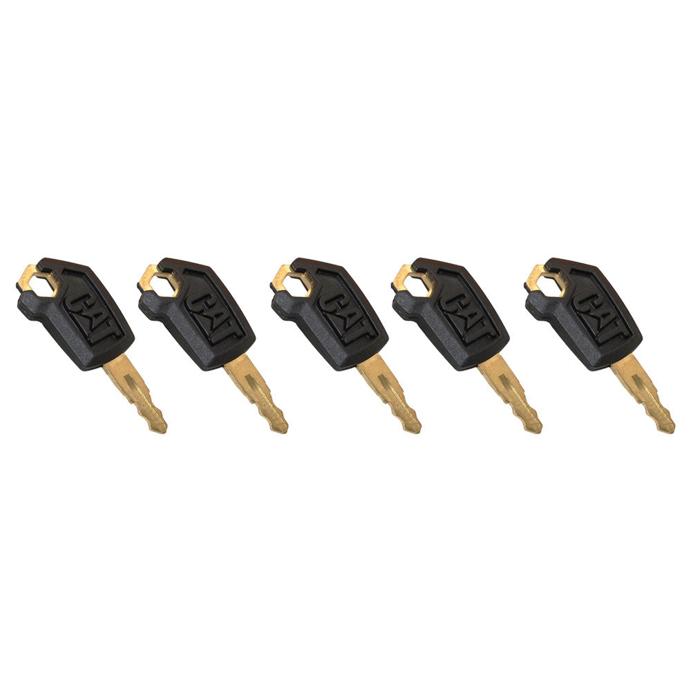 (5) Heavy Equipment Key Set Ignition Keys Fits CAT Fits Caterpillar New Style 5P