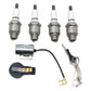 Ignition Tune-Up Kit w/Plugs Fits Ford Tractor 5000 6600 5500 5550 Rotor